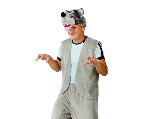 Карнавальный костюм для взрослых Волк, 52-54 размер, Батик фото 2