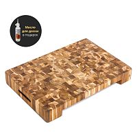 Доска разделочная торцевая butcher block TEAKHAUS