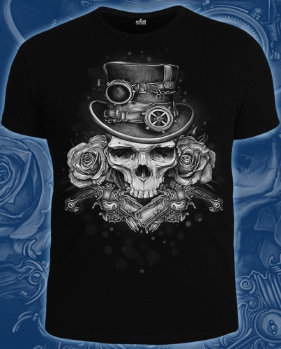 Мужская футболка"Steampunk Skull" фото 2