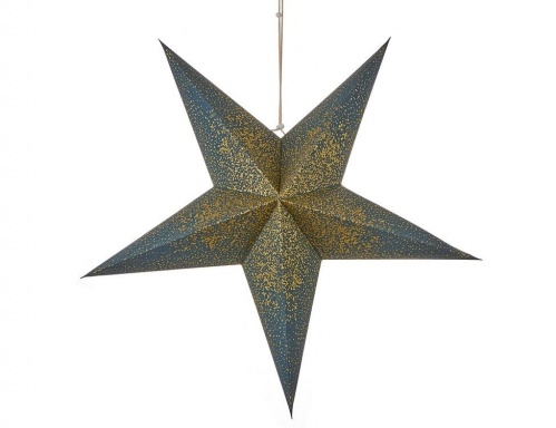 Подвесная "Звезда" с позолотой, тёмно-голубая, Edelman