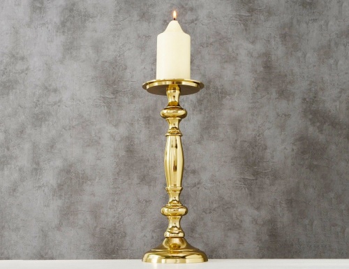 Металлический подсвечник "Лорения" для одной свечи, золотой, 35 см, Boltze фото 3