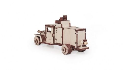 Конструктор 3D деревянный подвижный Lemmo Грузовик ЗИС "Компрессор" фото 2