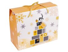 Подарочная коробка чемоданчик ЭЛЕГАНТНОЕ РОЖДЕСТВО (с оленем), Due Esse Christmas
