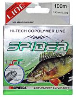 Леска Siweida Spider Perch 100м 0,4 (13,25кг) серая