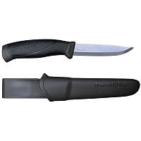 Нож Morakniv Companion Anthracite, нержавеющая сталь, черный