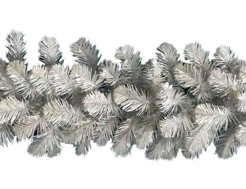Хвойная гирлянда "Исландская белоснежная", хвоя - PVC, 270х30 см, Triumph Tree фото 2