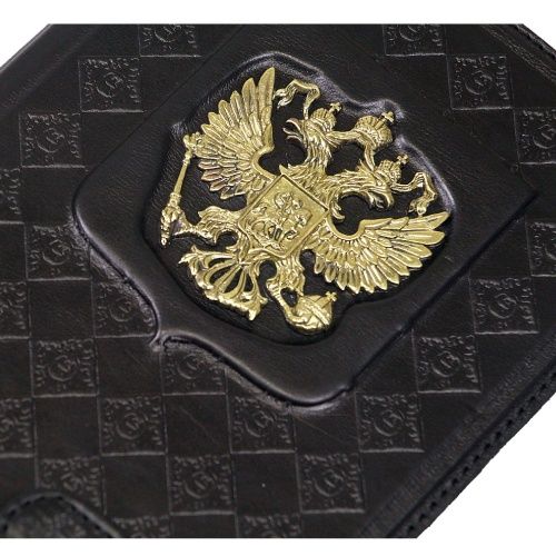 Визитница настольная «Россия с гербом» черная фото 8