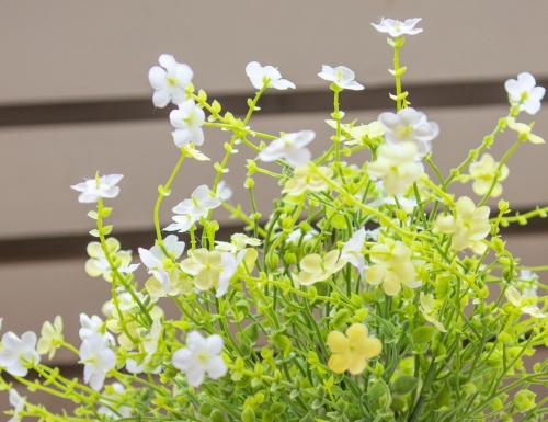 Искусственные цветы "Нежная лобелия" в горшке, 28 см, Kaemingk фото 2