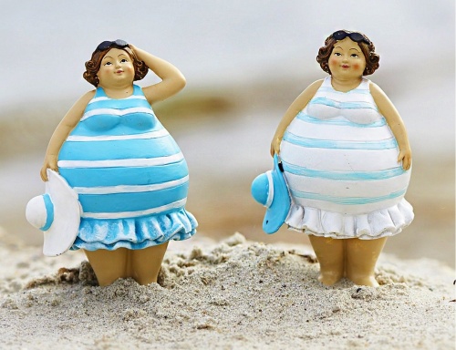 Набор фигурок "Пляжные близняшки", полистоун, 14 см, 2 шт., Boltze фото 3