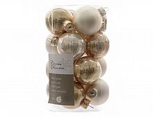Набор стеклянных шаров Коллекция "Перламутровый сон" матовые и эмаль, 16 шт., 35 мм, Kaemingk