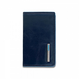 Чехол для кредитных/визитных карт Piquadro Blue Square, синий, 10x6x1,5 см