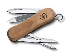 Нож-брелок Victorinox Classic EvoWood 81, 65 мм, 5 функций, дерево, 0.6421.63