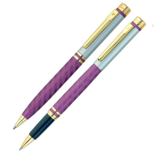 Набор подарочный Pierre Cardin Pen&Pen - Matte Violet, шариковая ручка + ручка-роллер, M