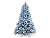 Искусственная ель ГАМИЛЬТОН (литая хвоя PE+PVC), заснеженная, 700 холодных белых LED-огней, 228 см, National Tree Company
