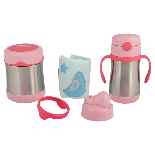 Детский набор Thermos B3000+BS535 PK (термос для еды, термос для напитков), розовый фото 11