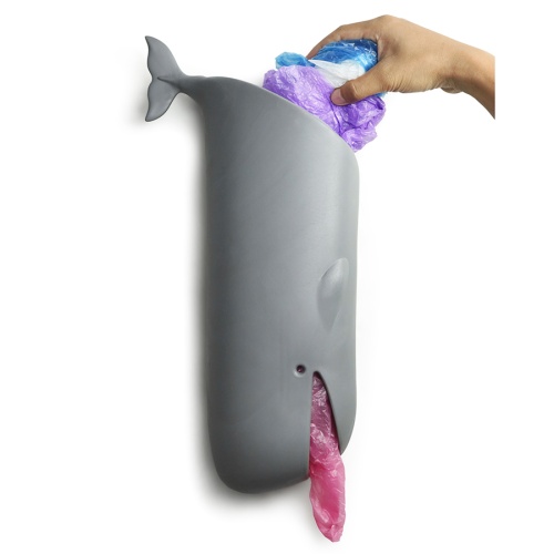 Держатель для пакетов и туалетной бумаги moby whale серый фото 7