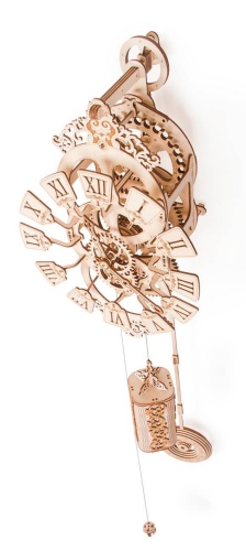 Механическая сборная модель Wood Trick Настенные часы с маятником фото 9