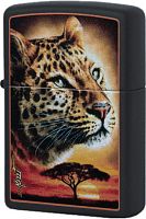 Зажигалка Zippo Mazzi с покрытием Black Matte, латунь/сталь, чёрная, матовая