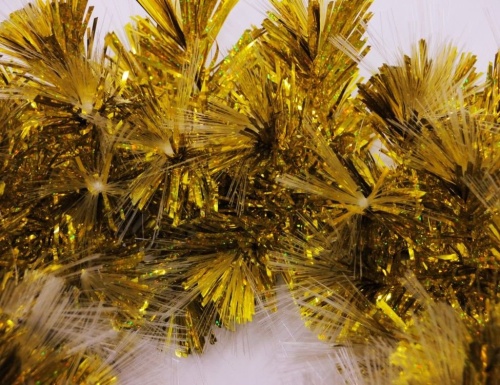 Оптиковолоконный венок АУРУМ, золотой, теплые белые/холодные белые светодиоды, 50 см, Edelman, Luca фото 2