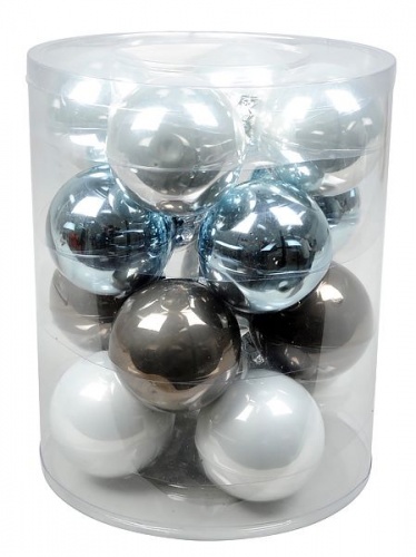 Коллекция стеклянных шаров Зимняя Сказка, 16 шт (Kaemingk) фото 2