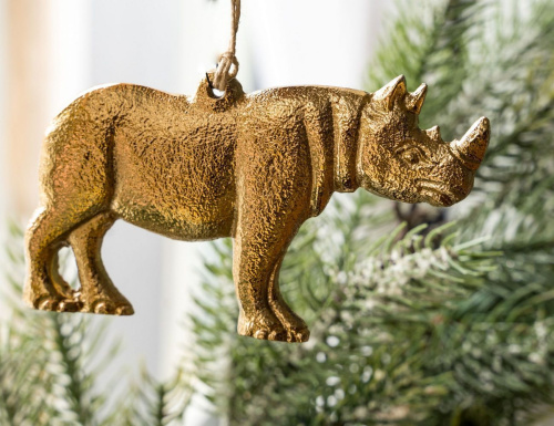 Набор ёлочных игрушек WILD NATURE, металл, 10 см (6 шт.), Koopman International фото 6