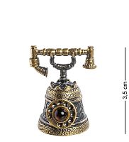 AM- 578 Фигурка «Телефон-колокольчик» (латунь, янтарь)