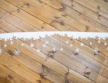 Бордюр растяжка "Ажурные снежинки", фетр, белый, 1.8 м, Kaemingk