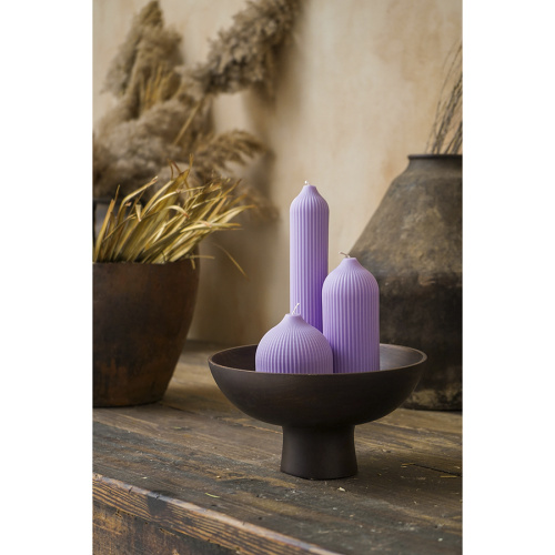 Свеча декоративная цвета лаванды из коллекции edge фото 4