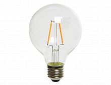 Светодиодная лампа для открытого светильника "Стил лайф", прозрачная, белый LED-огонь, 8х12 см, цоколь Е27, Kaemingk