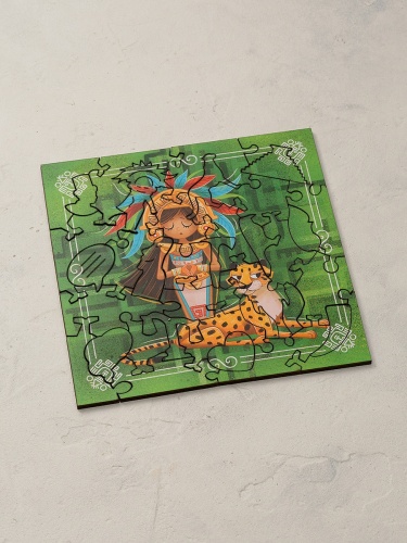 Деревянный пазл-головоломка Mr.Puzz Интерактивный &quot;Принцесса Майя&quot; фото 2
