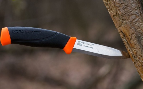 Нож Morakniv Companion F Serrated, нержавеющая сталь, оранжевый фото 9