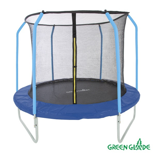 Батут уличный Green Glade с сеткой 10-футовый 3 ножки 6 стоек