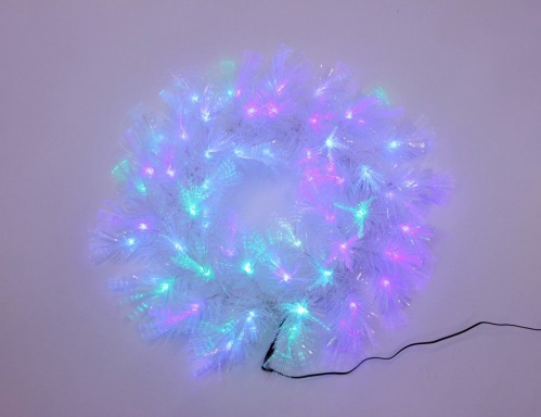 Оптиковолоконный венок "Северное сияние", белый, разноцветные светодиоды, мерцающий, 50 см, Edelman, Luca фото 6