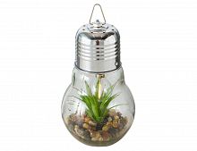 Декоративный подвесной светильник "Флорариум", теплая белая LED подсветка, пластик, батарейки, 23х14 см, Boltze
