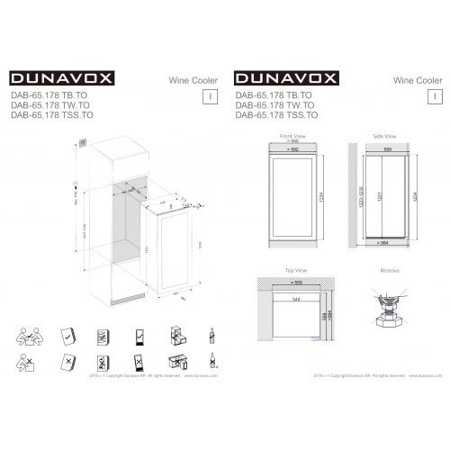 Винный шкаф Dunavox DAB-65.178 фото 2
