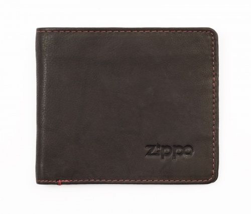 Портмоне Zippo, цвет коричневый, натуральная кожа, 11?1,2?10 см, 2005116