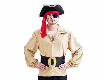 Карнавальный костюм "Пират со шляпой" (взрослый), размер 50-52, Бока