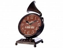 Часы настольные "Граммофон", металл, 18x16x28 см, Kaemingk