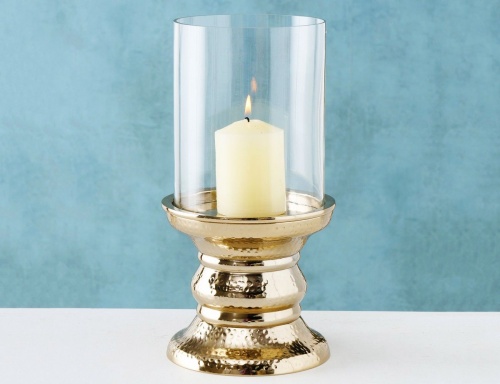 Подсвечник для одной свечи "Джэйроми", металлический со стеклянным стаканом, 29 см, Boltze