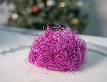 Декоративная нить ANGEL HAIR - МЕРЦАЮЩИЕ ПАУТИНКИ, ярко-розовый, 20 г, Kaemingk
