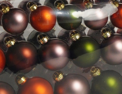 Набор стеклянных ёлочных шаров "Праздничный аккорд - осенние чары", 52 шара разных диаметров, Koopman International фото 2
