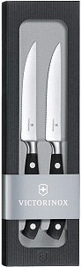 Набор Victorinox кухонный Grand Maitre Steak, 2 предмета, черный, подар.коробка