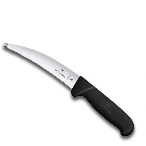 Нож Victorinox Fibrox, лезвие 15 см прямое, черный