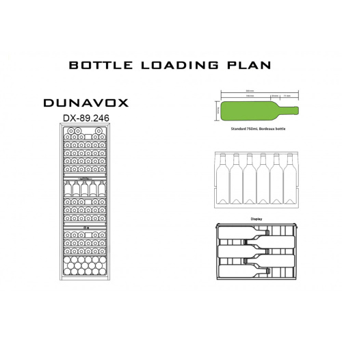 Винный шкаф Dunavox DX-89.246TB фото 6