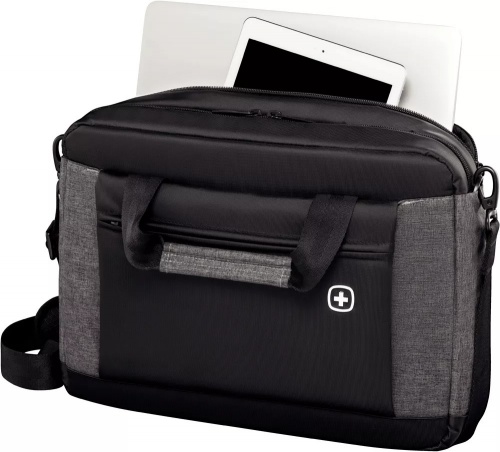Портфель для ноутбука Wenger 16'', черный/серый, 43x9x31 см, 9 л фото 4