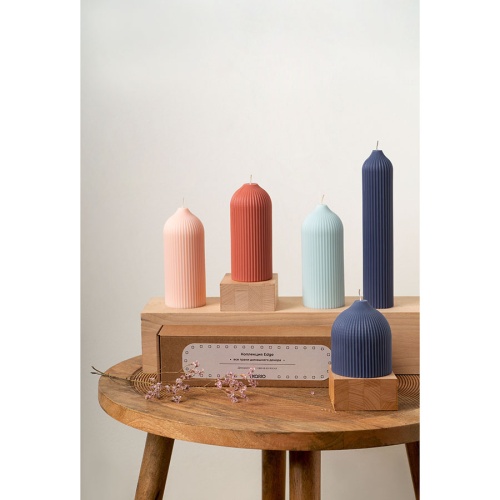Свеча декоративная терракотового цвета из коллекции edge фото 10