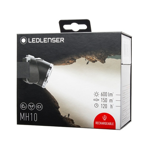 Фонарь светодиодный налобный LED Lenser MH10, 600 лм., аккумулятор фото 4