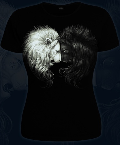 Женская футболка"Два льва" фото 3