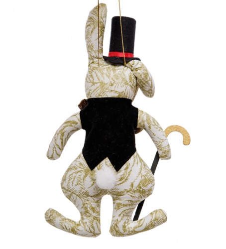 RK-461 Кукла подвесная "Кролик с тростью" фото 2