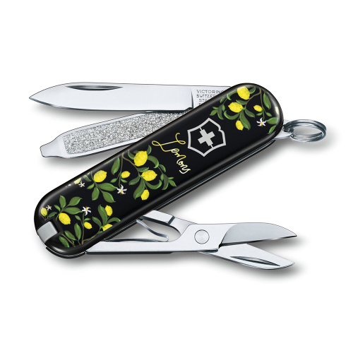 Нож-брелок Victorinox Classic LE 2019, 58 мм, 7 функций, "When life gives you Lemons" фото 2